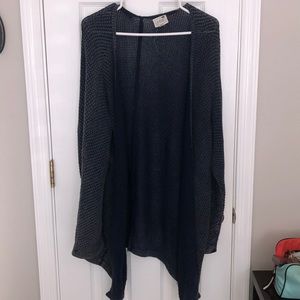 Navy blue sweater cardigan